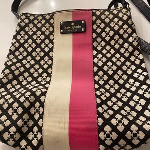 Kate Spade black/cream/pink crossbody bag.